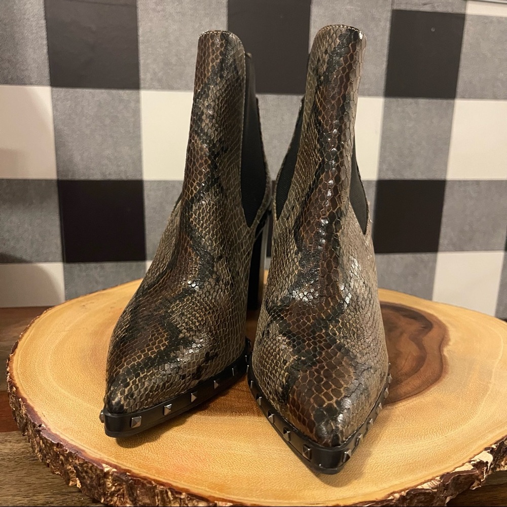 Charles By Charles David Dodger Snakeskin Boot New - image 2